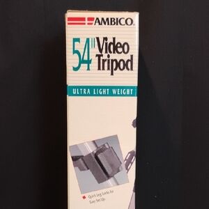 Ambico 54" Ultra Light Weight Video Tripod - Black